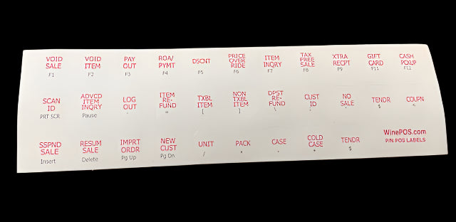 Custom POS Keyboard Labels